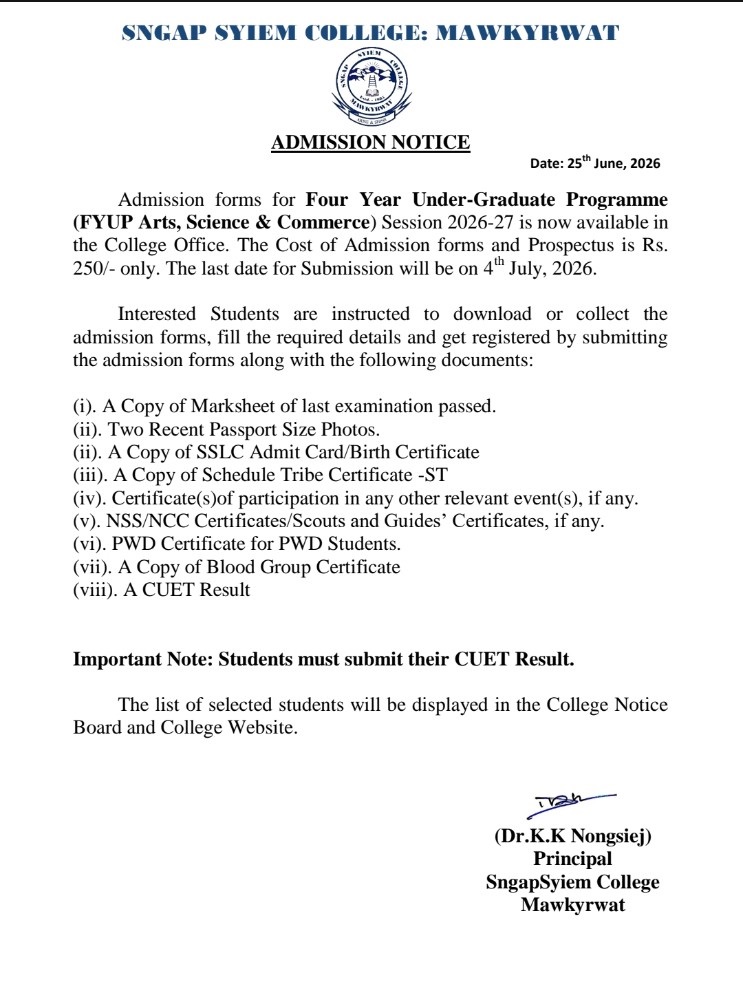 admission